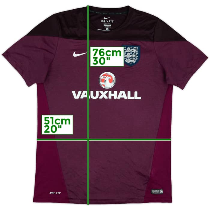 2014-15 England Nike Training Shirt - 8/10 - (L)