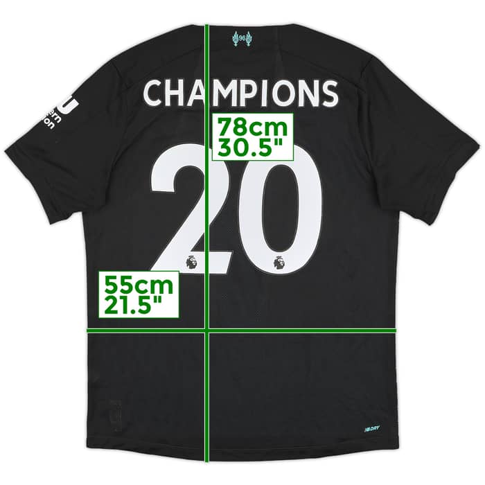 2019-20 Liverpool Third Shirt Champions #20 - 8/10 - (L)
