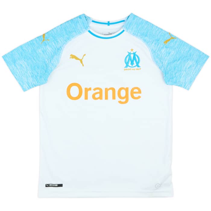 2018-19 Olympique Marseille Home Shirt - 8/10 - (L.Boys)