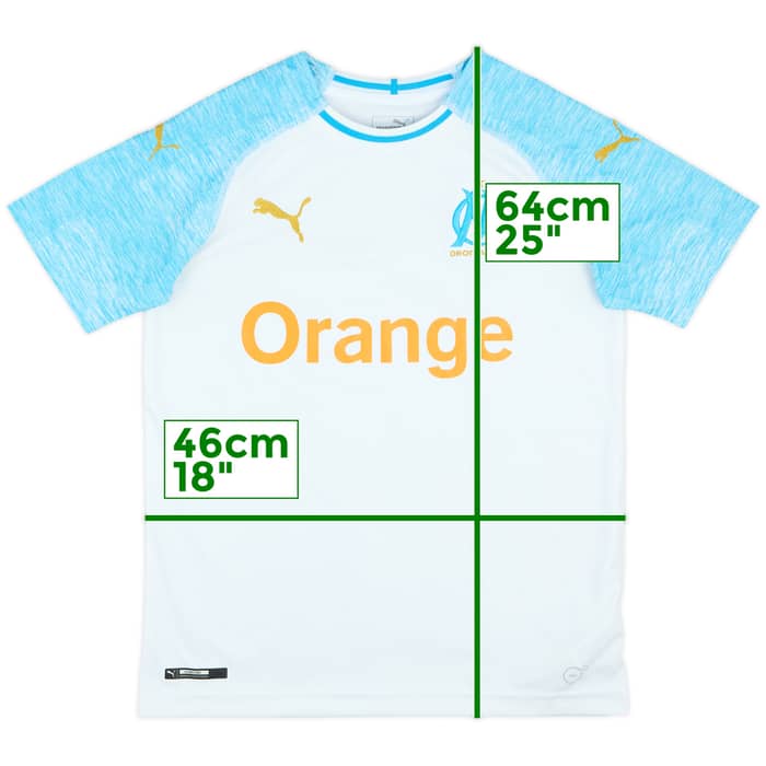 2018-19 Olympique Marseille Home Shirt - 8/10 - (L.Boys)