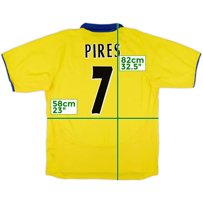 2003-05 Arsenal Away Shirt Pires #7 - 7/10 - (XL)