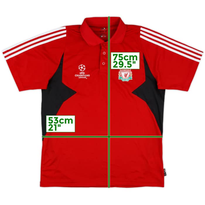 2007-08 Liverpool CL adidas Polo Shirt - 7/10 - (L)