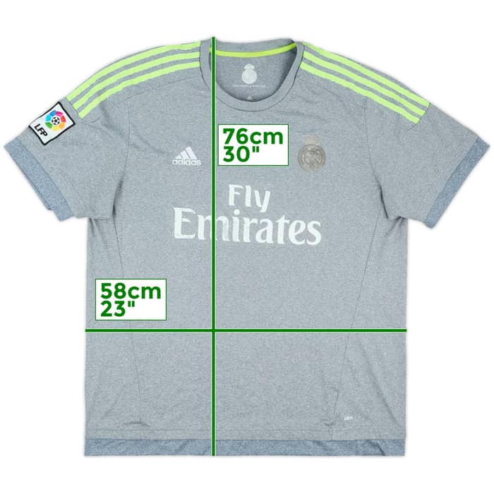 2015-16 Real Madrid Away Shirt - 3/10 - (XL)