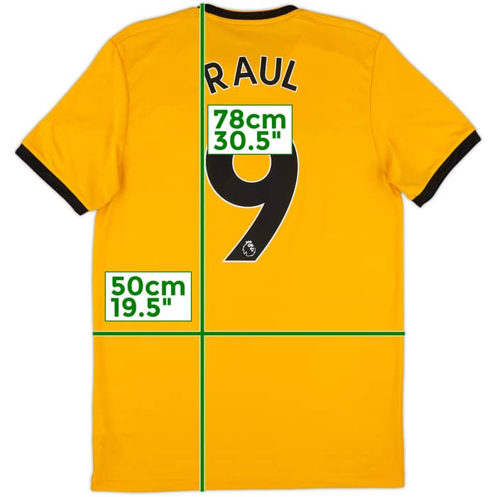 2018-19 Wolves Home Shirt Raul #9 - 9/10 - (M)