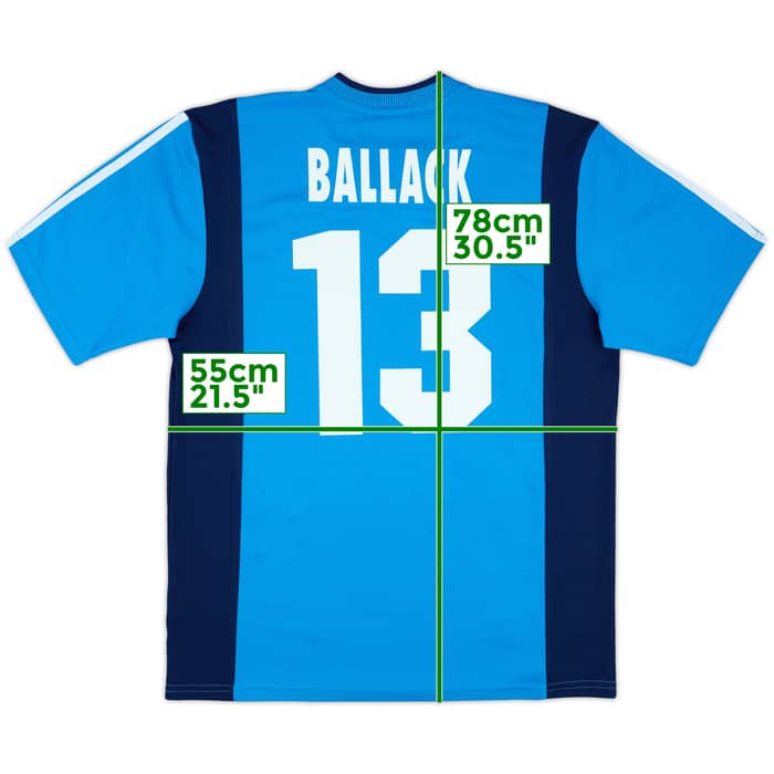 2001-03 Bayer Leverkusen Away Shirt Ballack #13 - 9/10 - (L)