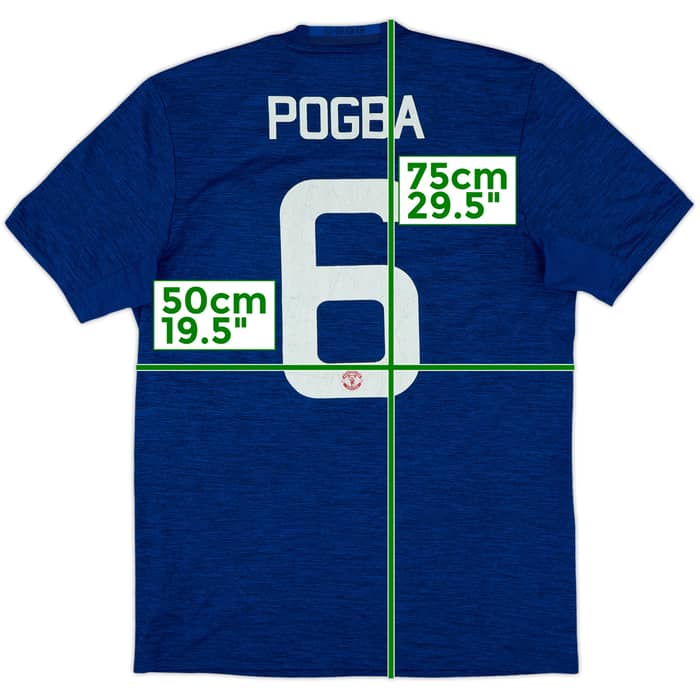 2016-17 Manchester United Away Shirt Pogba #6 - 6/10 - (M)
