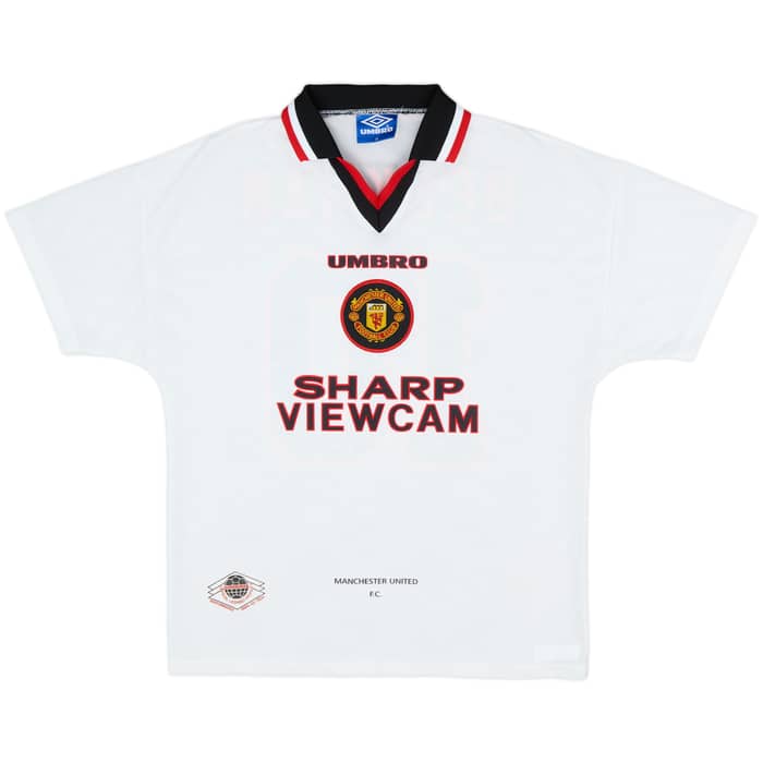 1996-97 Manchester United Away Shirt Beckham #10 - 9/10 - (M)