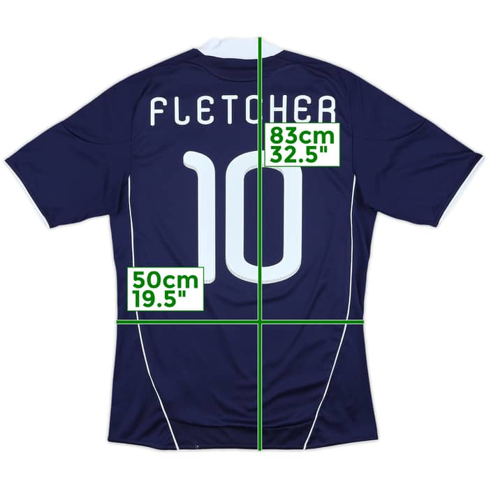 2010-11 Scotland Home Shirt Fletcher #10 - 8/10 - (M)