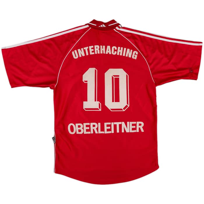 1999-00 Unterhaching Home Shirt Oberleitner #10 - 8/10 - (M)