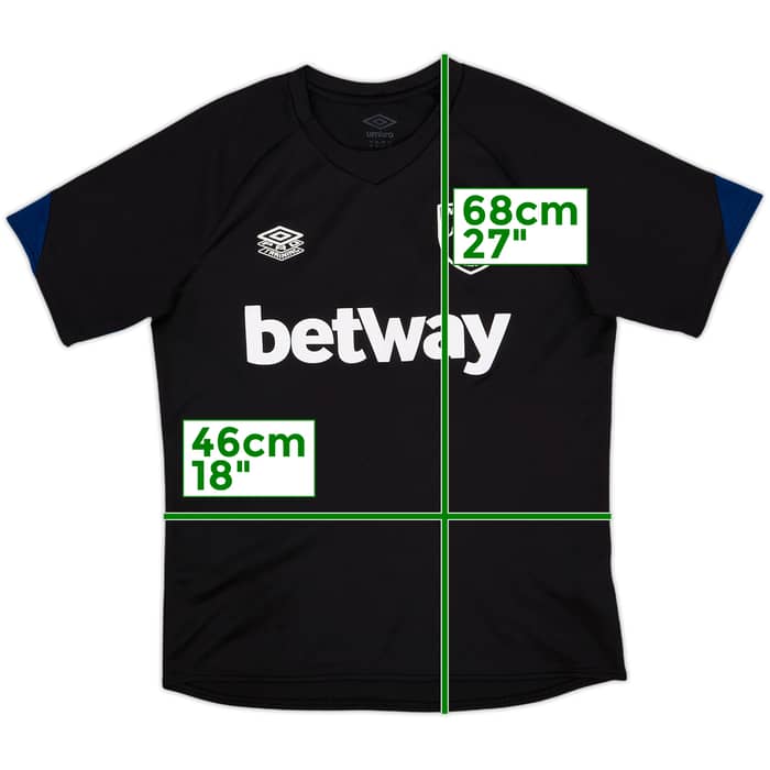 2017-18 West Ham Umbro Training Shirt - 9/10 - (M)