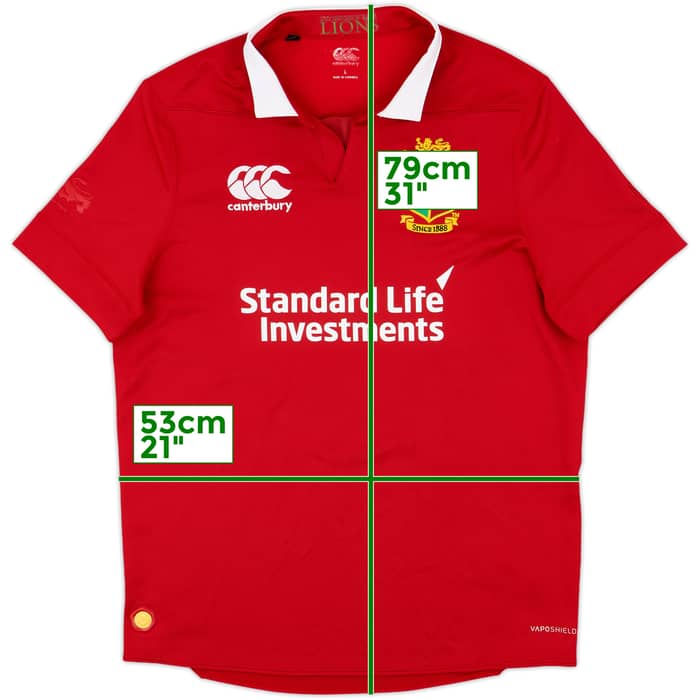 2017 British & Irish Lions Rugby Home Shirt - 9/10 - (L)