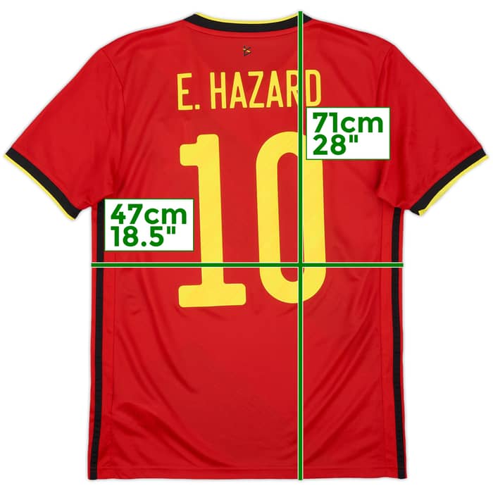 2020-21 Belgium Home Shirt E.Hazard #10 - 9/10 - (S)