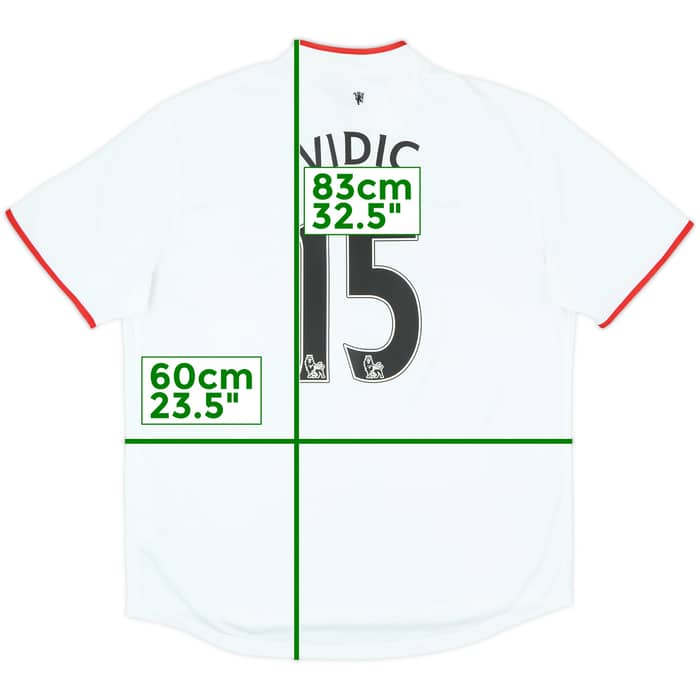 2012-14 Manchester United Away Shirt Vidic #15 - 7/10 - (XL)