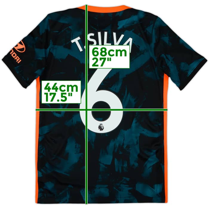 2021-22 Chelsea Third Shirt T.Silva #6 - 9/10 - (XL.Boys)