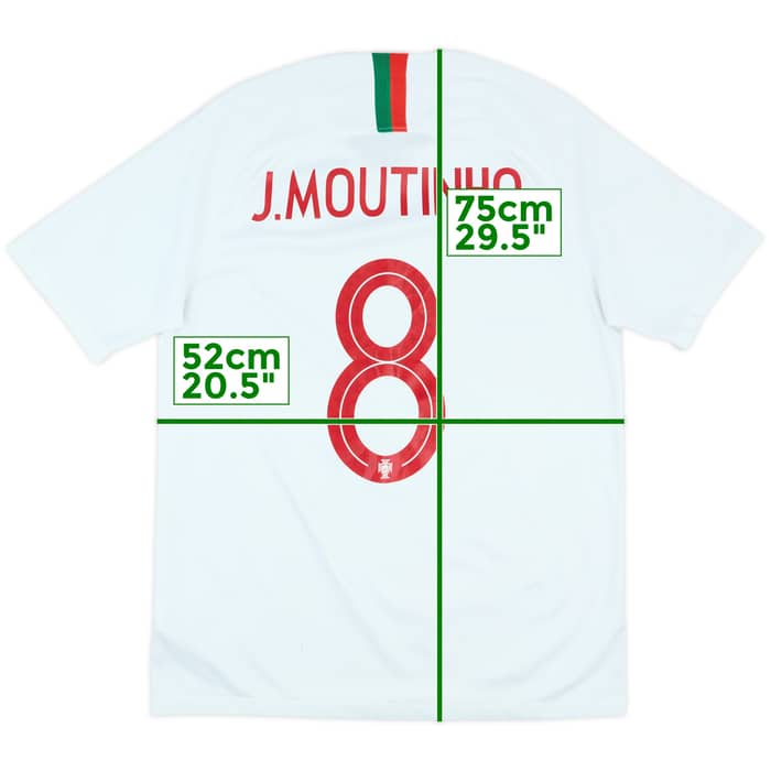 2018-19 Portugal Away Shirt J.Moutinho #8 - 6/10 - (M)