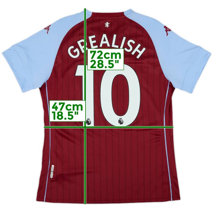 2020-21 Aston Villa Home Shirt Grealish #10 - 10/10 - (Women's XXL)