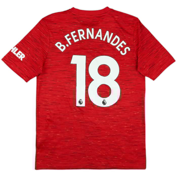 2020-21 Manchester United Home Shirt B.Fernandes #18 - 5/10 - (XL.Boys)