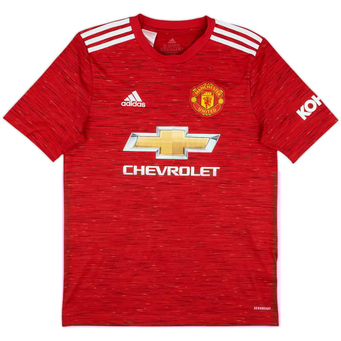 2020-21 Manchester United Home Shirt B.Fernandes #18 - 5/10 - (XL.Boys)