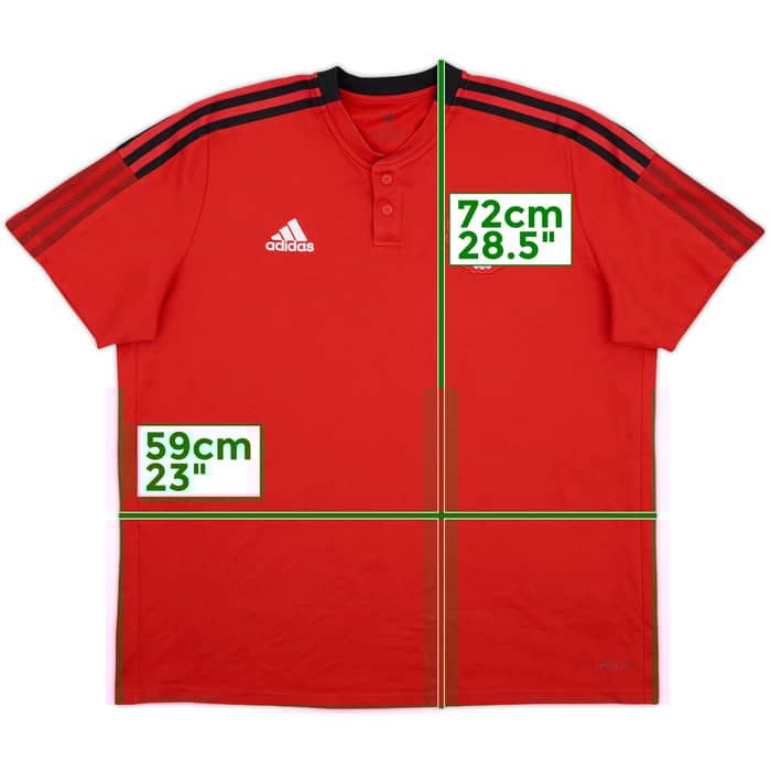2022-23 Manchester United adidas Polo Shirt - 8/10 - (XL)