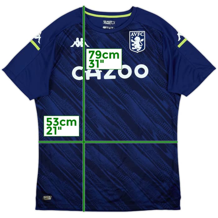 2021-21 Aston Villa Kappa Training Shirt - 7/10 - (XXL)