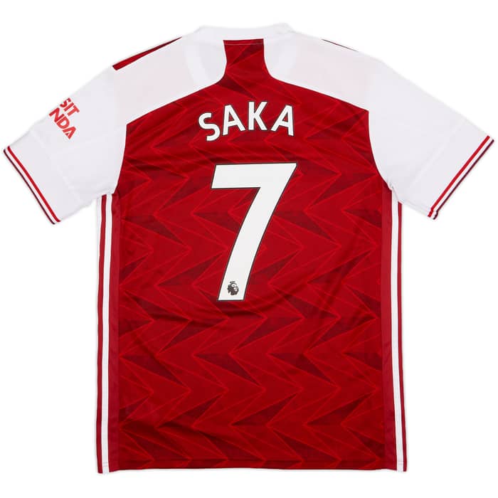 2020-21 Arsenal Home Shirt Saka #7 - 7/10 - (M)