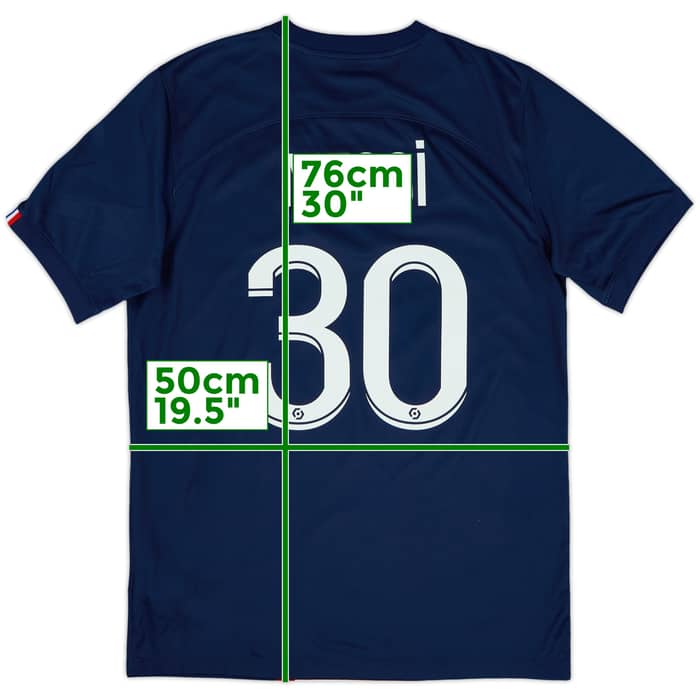 2022-23 Paris Saint-Germain Home Shirt Messi #30 - 10/10 - (M)