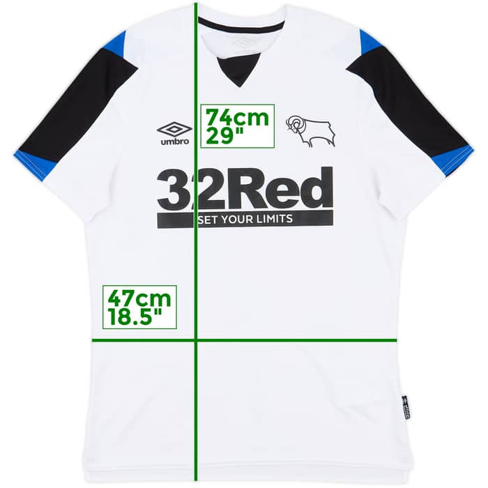 2021-22 Derby Home Shirt - 8/10 - (M)