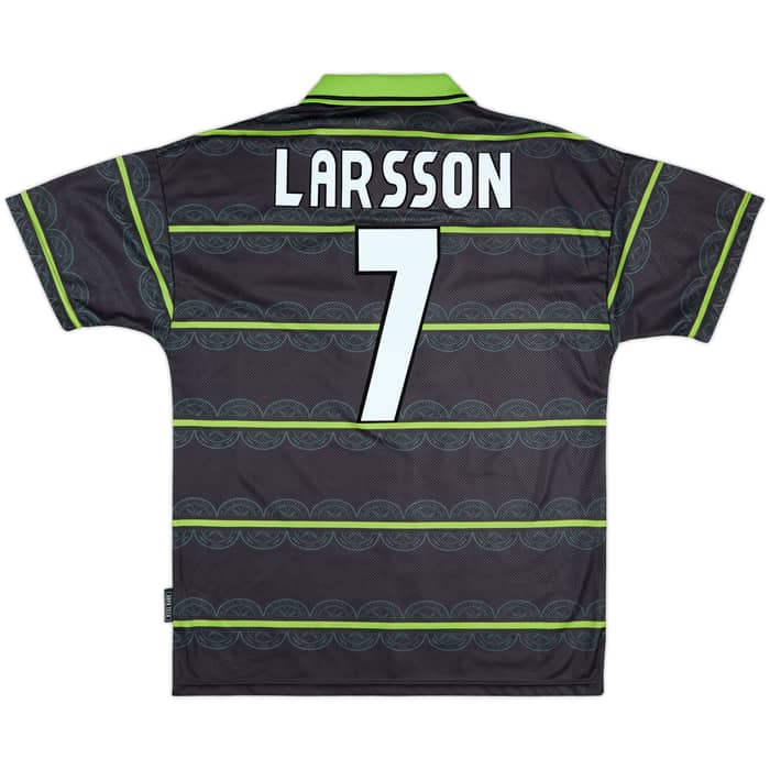 1998-99 Celtic Away Shirt Larsson #7 - 10/10 - (L)