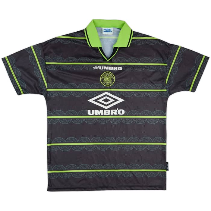 1998-99 Celtic Away Shirt Larsson #7 - 10/10 - (L)
