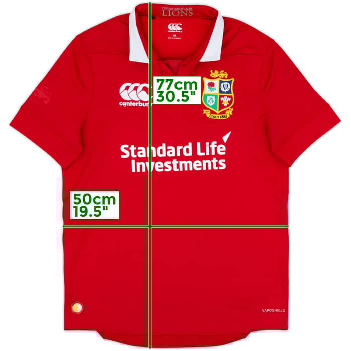 2017 British & Irish Lions Rugby Home Shirt - 8/10 - (M)
