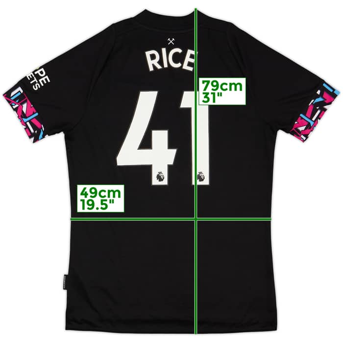2022-23 West Ham United Away Shirt Rice #41 - 7/10 - (M)