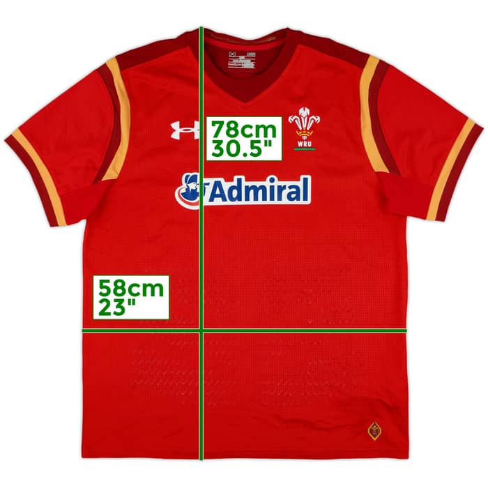 2015-16 Wales Rugby Union Home Shirt - 10/10 - (L)