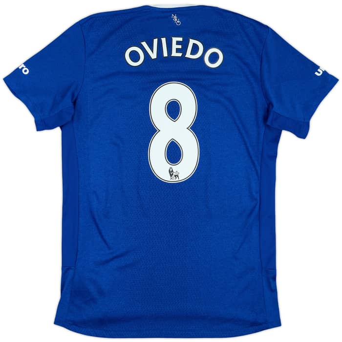 2015-16 Everton Home Shirt Oviedo #8 - 8/10 - (M)
