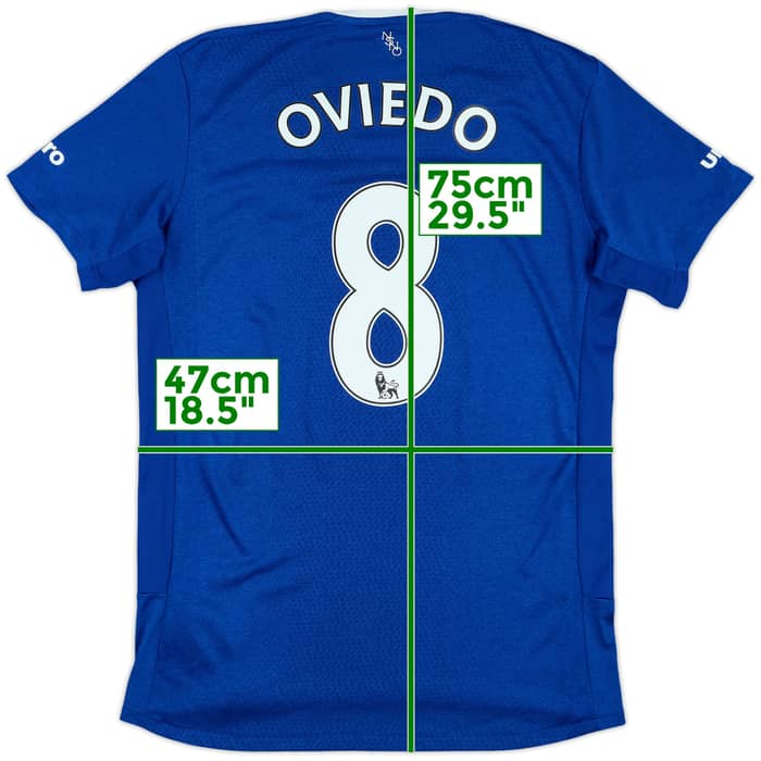 2015-16 Everton Home Shirt Oviedo #8 - 8/10 - (M)