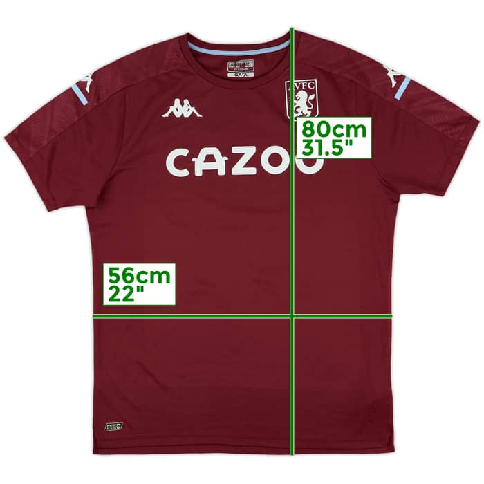 2020-21 Aston Villa Kappa Training Shirt - 8/10 - (XXL)