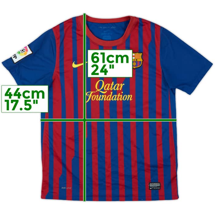 2011-12 Barcelona Home Shirt - 6/10 - (L.Boys)