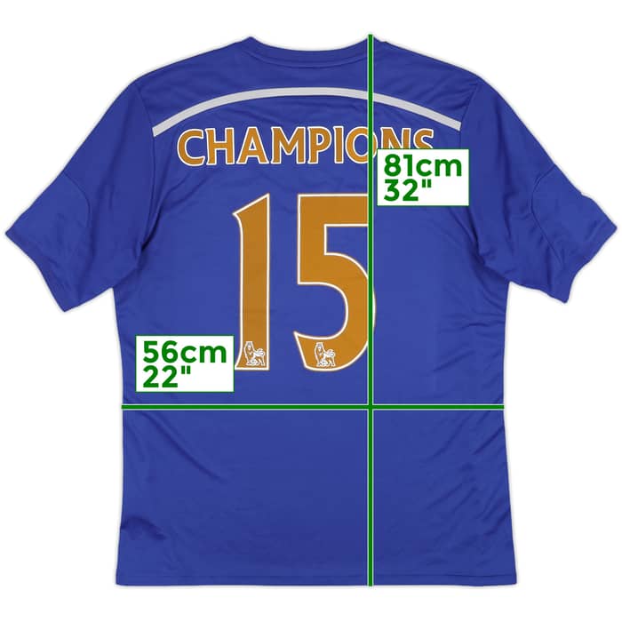2014-15 Chelsea Home Shirt Champions #15 - 8/10 - (XL)