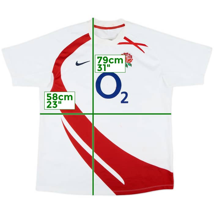 2005-06 England Rugby Home Shirt - 5/10 - (L)