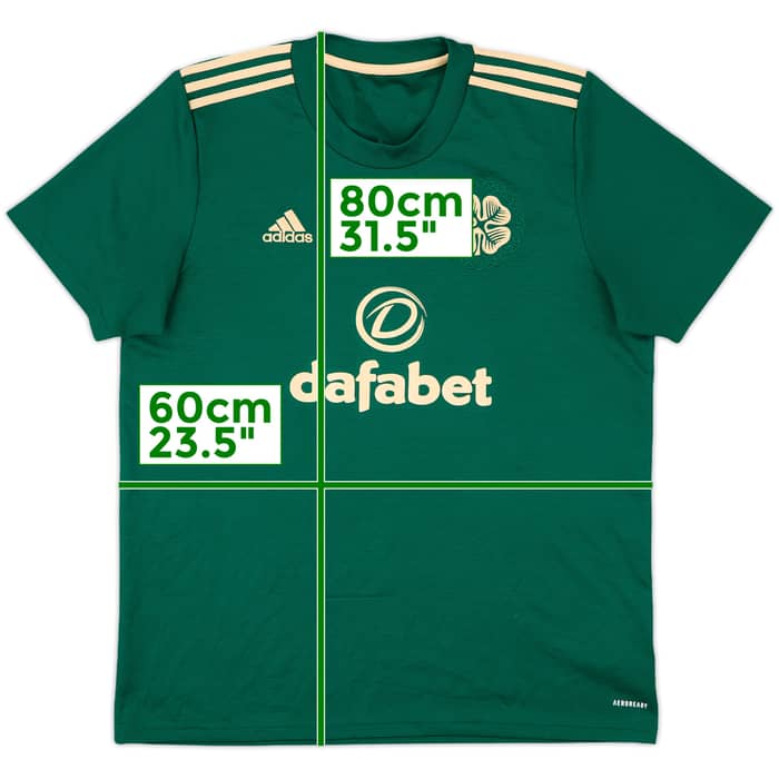 2021-22 Celtic Away Shirt - 8/10 - (XL)