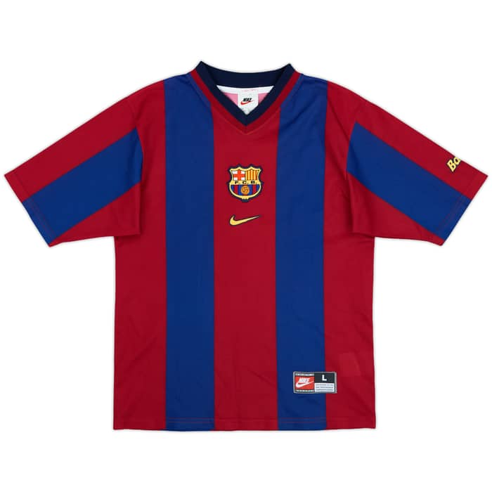 1998-00 Barcelona Basic Home Shirt - 10/10 - (L.Boys)