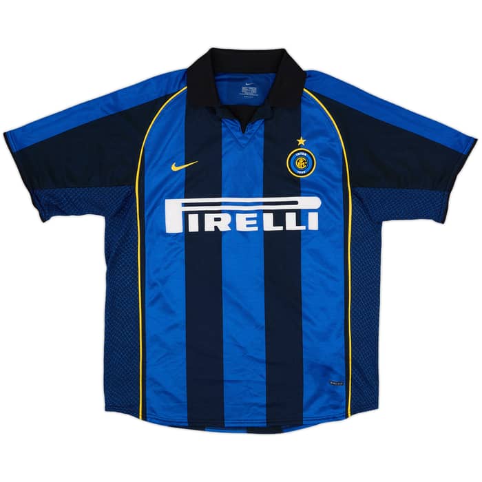 2001-02 Inter Milan Home Shirt Ronaldo #9 - 10/10 - (M)