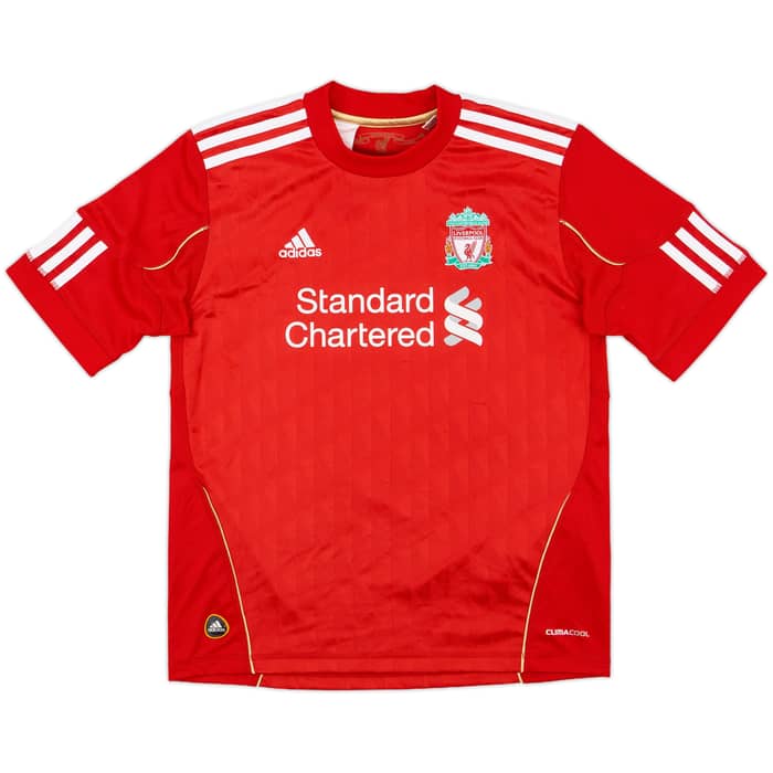 2010-12 Liverpool Home Shirt Suarez #7 - 8/10 - (L.Boys)