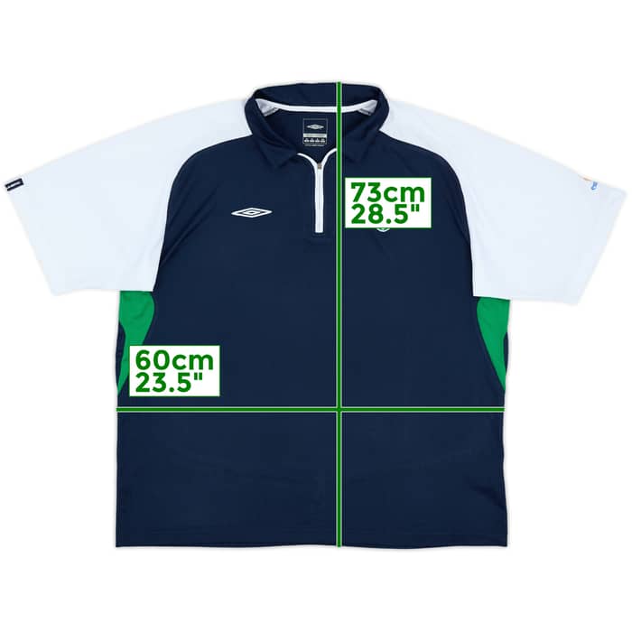 2008-09 Ireland Umbro 1/4 Zip Polo Shirt - 10/10 - (XL)