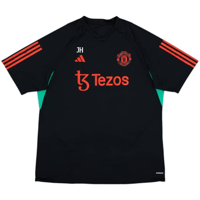2023-24 Manchester United Staff Issue adidas Training Shirt JH - 7/10 - (XL)