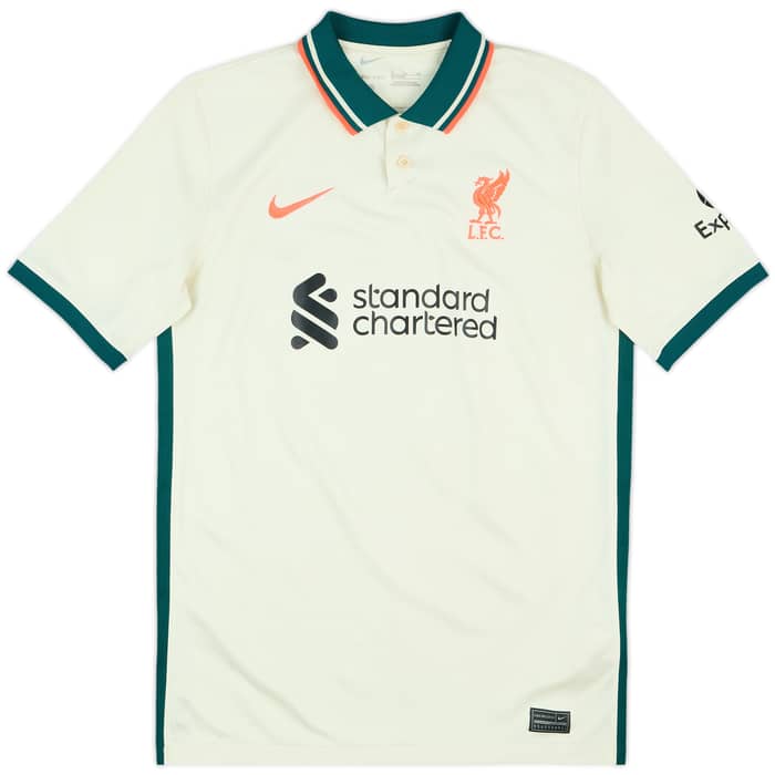 2021-22 Liverpool Away Shirt Virgil #4 - 7/10 - (XL.Boys)
