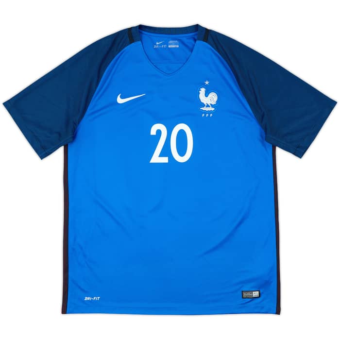 2016-17 France Home Shirt Mbappe #20 - 10/10 - (L)