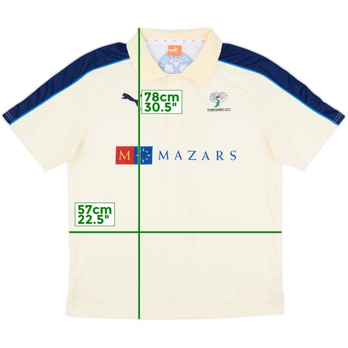 2010s Yorkshire Cricket Puma Polo Shirt - 8/10 - (XL)