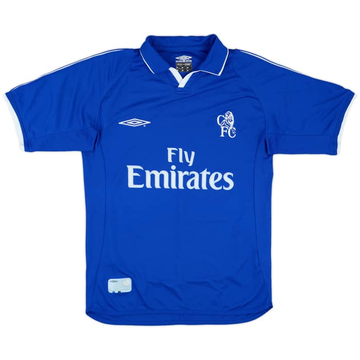 2001-03 Chelsea Home Shirt Zola #25 - 8/10 - (S)