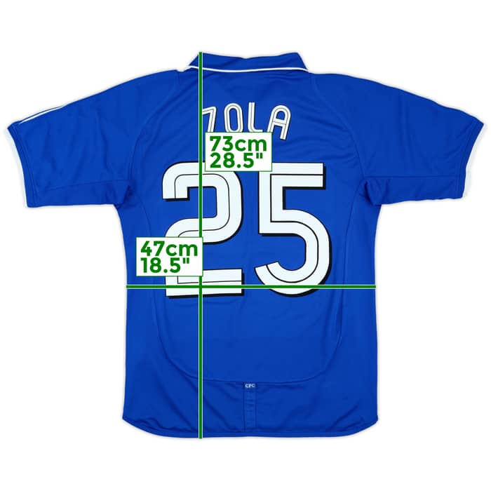 2001-03 Chelsea Home Shirt Zola #25 - 8/10 - (S)