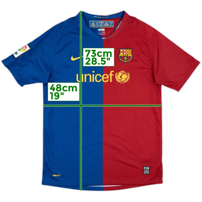2008-09 Barcelona Home Shirt - 10/10 - (XL.Boys)